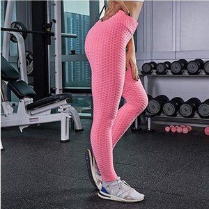 Women's Honeycomb High waist Yoga Pants Butt Lift